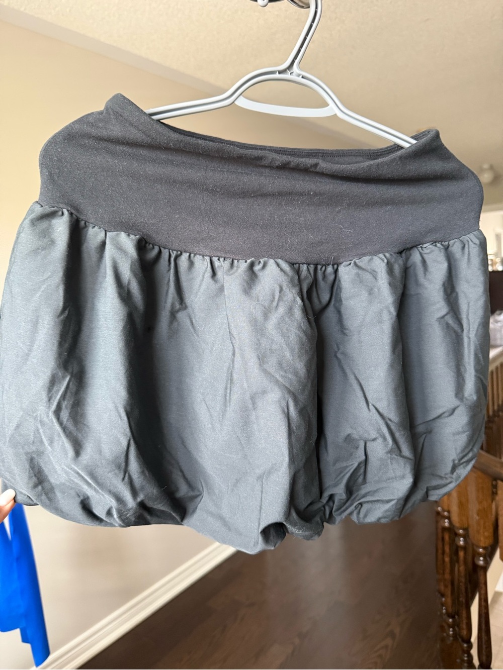 Classic Black Bubble Skirt - Comfortable Waistband